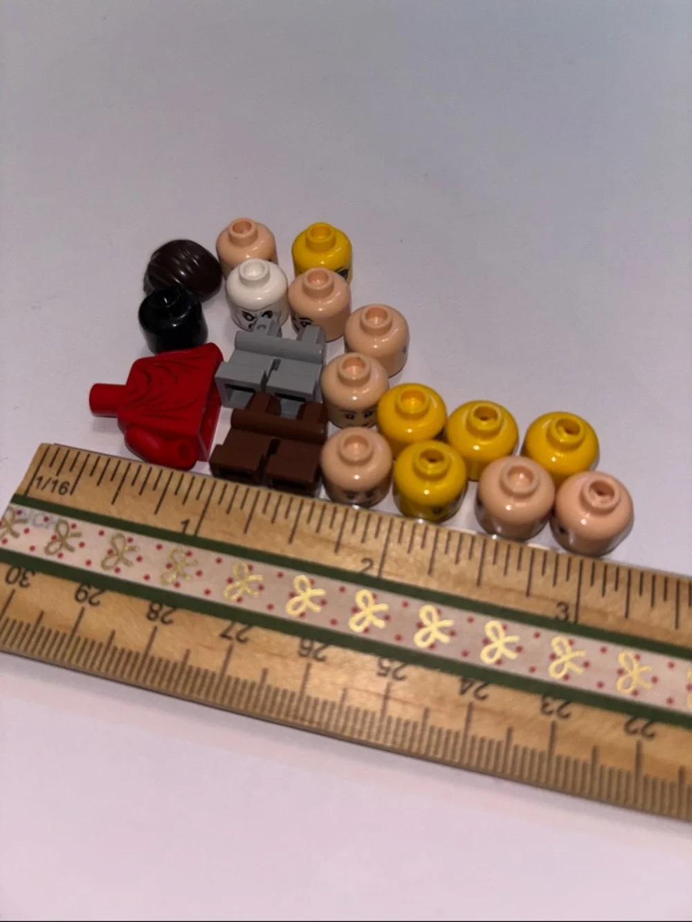 LEGO-Compatible Minifigure Heads Lego Torso Red Lego body Set Lego Heads pants